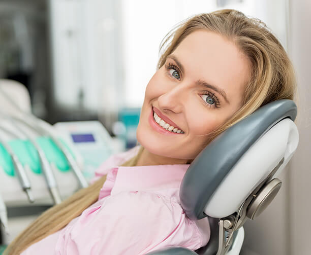 woman in dental chair