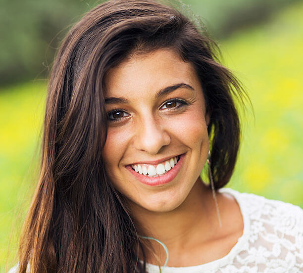 young woman smiling