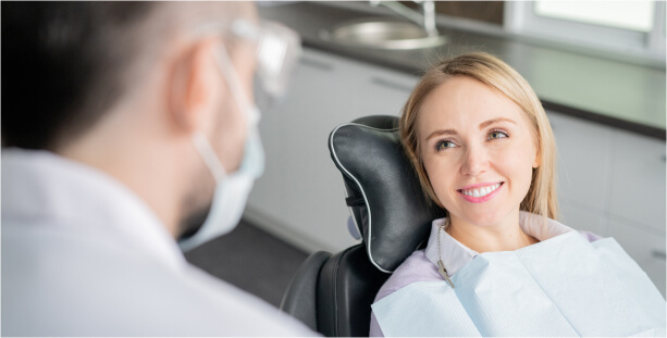 woman at the dentist